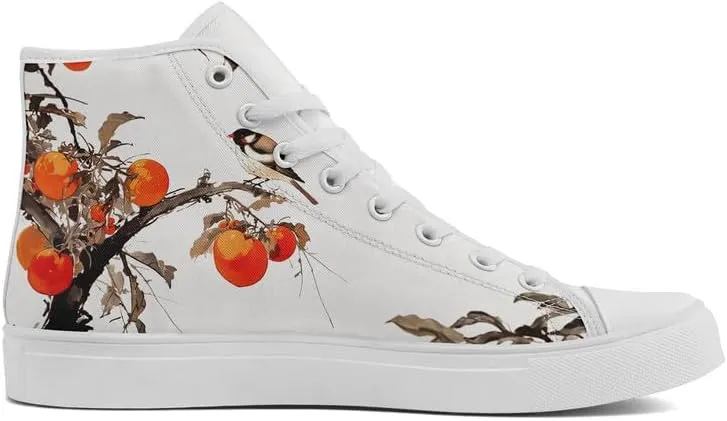 Fashion Chinese Style Canvas High-top Shoes Comfortable Panda Bamboo Cranes Eastern Casual Walking Shoes for Men Women