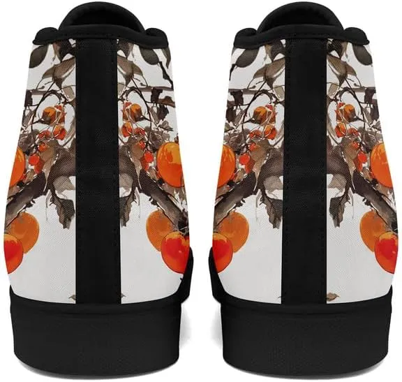 Fashion Chinese Style Canvas High-top Shoes Comfortable Panda Bamboo Cranes Eastern Casual Walking Shoes for Men Women