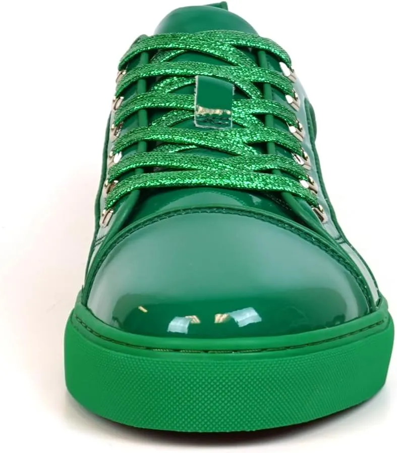 FI-2415-2 Patent Leather Cap tor Lace up Sneaker