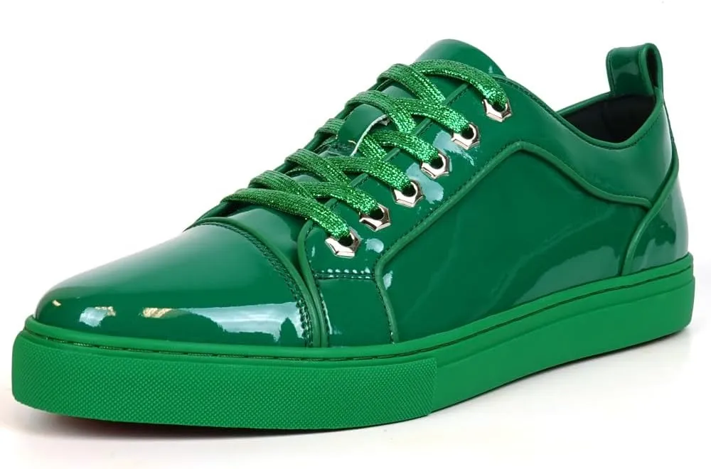 FI-2415-2 Patent Leather Cap tor Lace up Sneaker