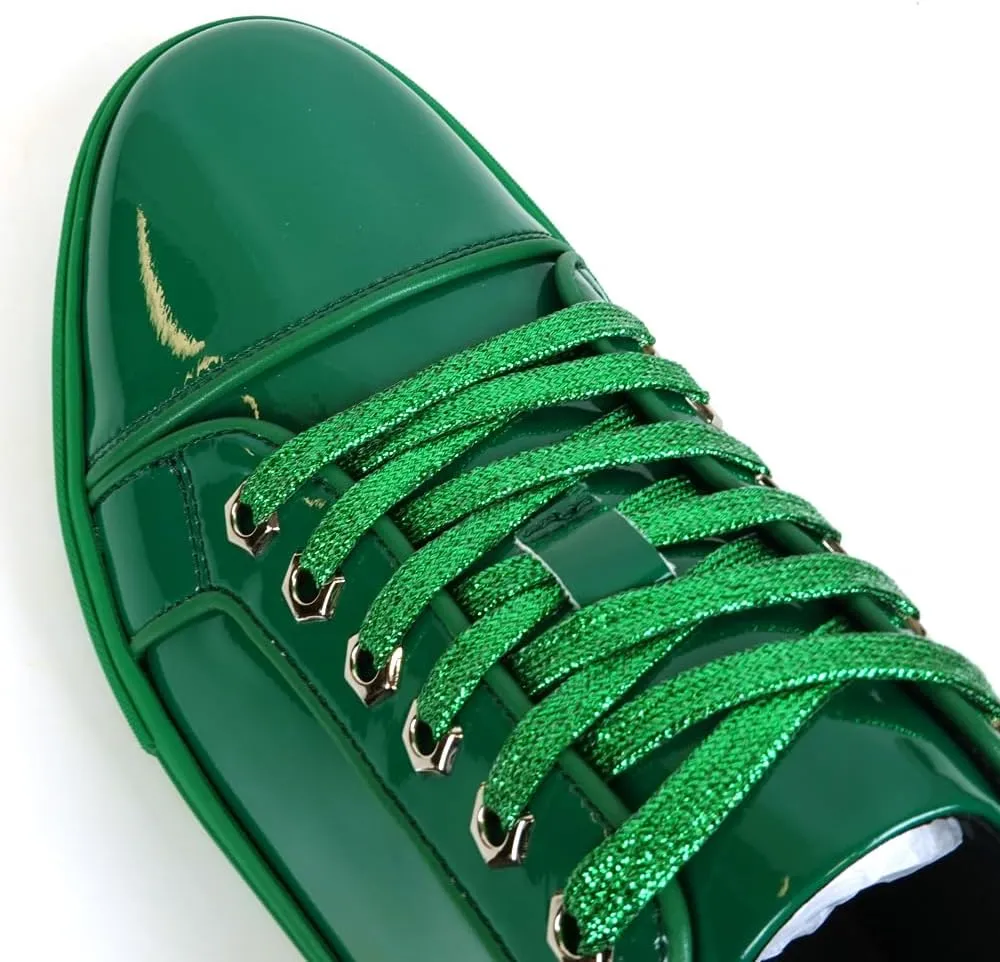 FI-2415-2 Patent Leather Cap tor Lace up Sneaker