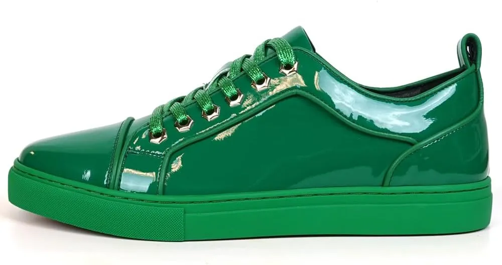 FI-2415-2 Patent Leather Cap tor Lace up Sneaker