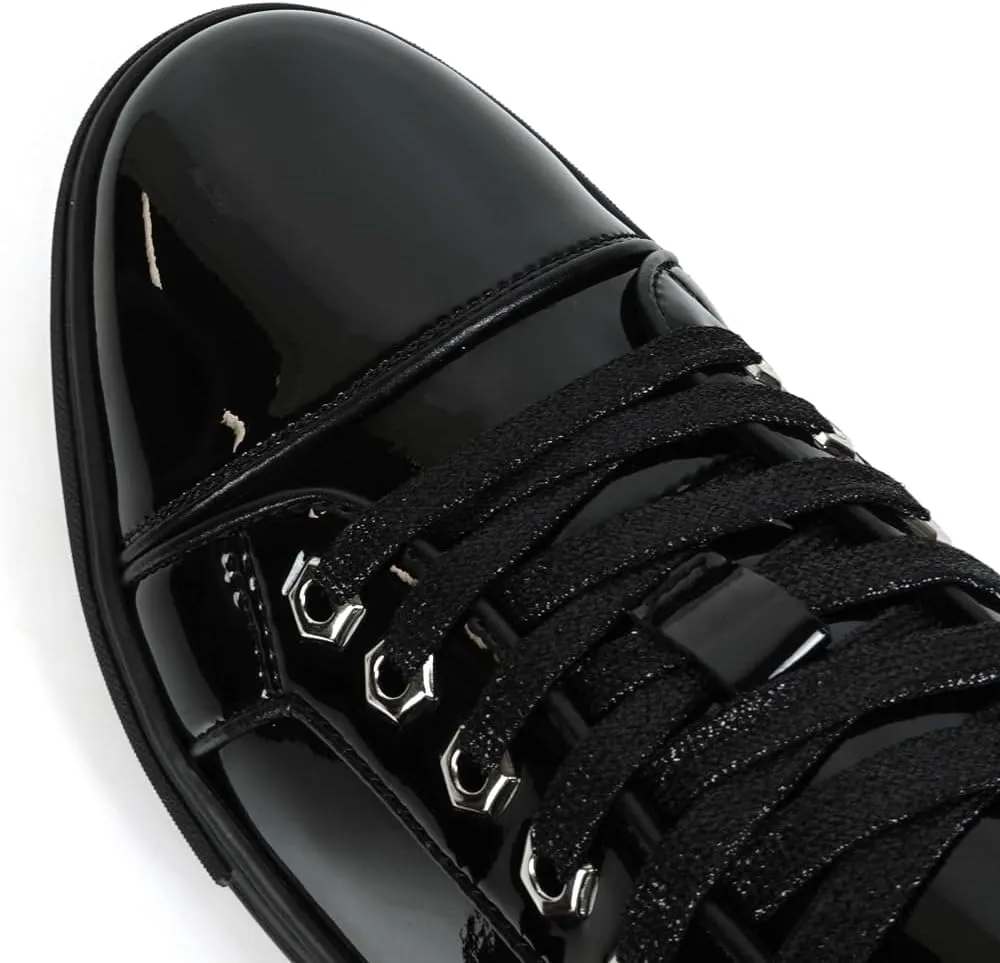 FI-2415-2 Patent Leather Cap tor Lace up Sneaker