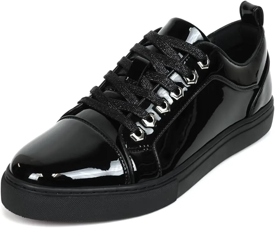 FI-2415-2 Patent Leather Cap tor Lace up Sneaker