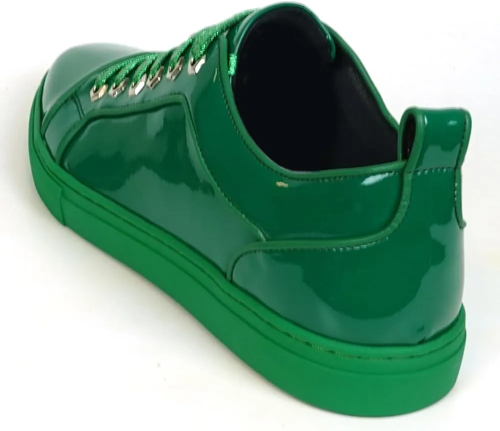 FI-2415-2 Patent Leather Cap tor Lace up Sneaker