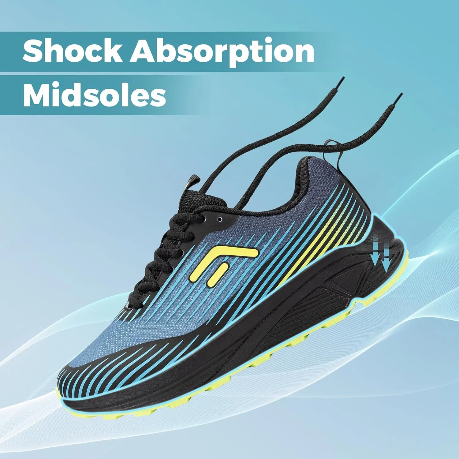 FitVille Extra Wide Walking Shoes for Men Orthopedic Trail Running Shoes Sneakers for Plantar Fasciitis Foot Pain Relief