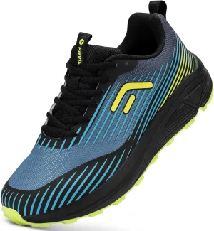 FitVille Extra Wide Walking Shoes for Men Orthopedic Trail Running Shoes Sneakers for Plantar Fasciitis Foot Pain Relief