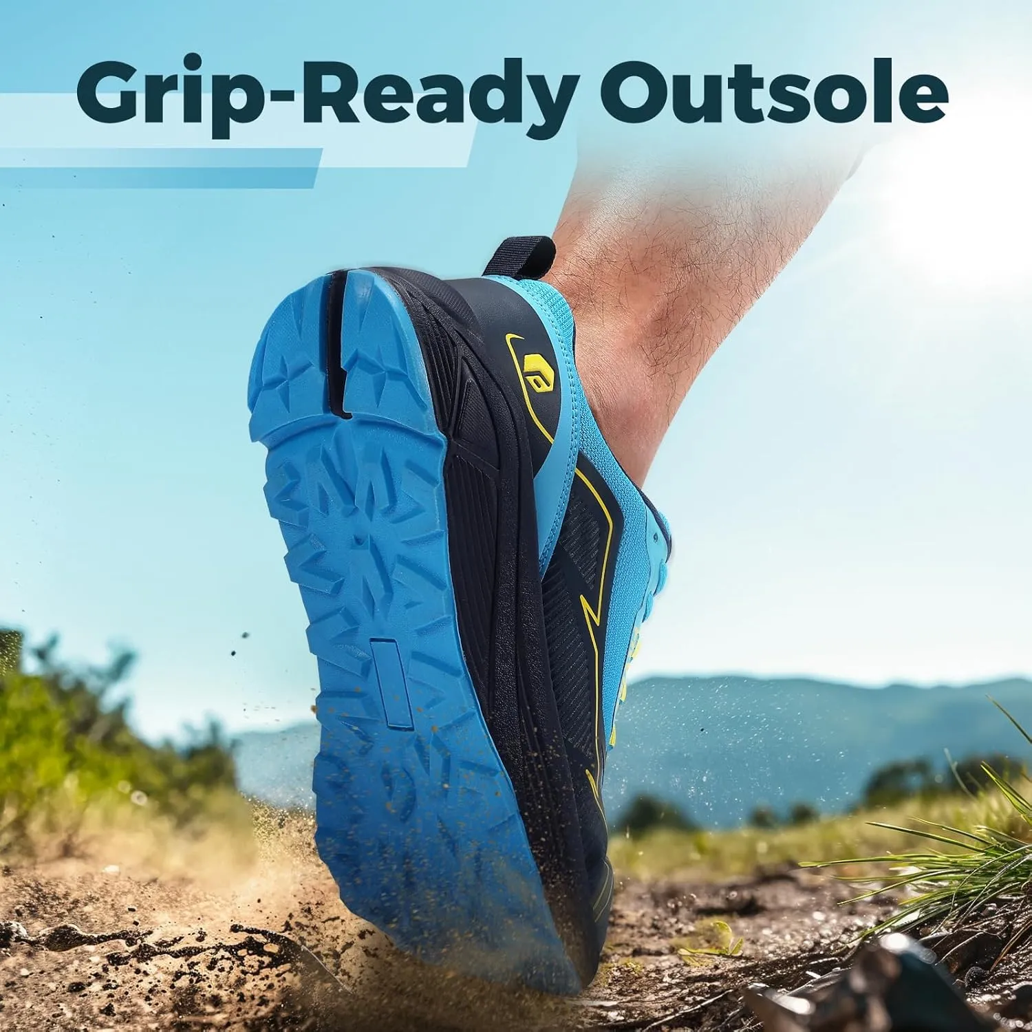FitVille Wide Running Shoes for Men Trail Walking Sneakers Athletic Shoes with Wide Toe Box | Arch Support