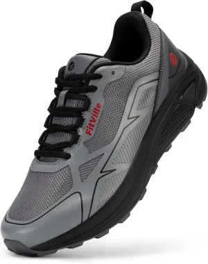 FitVille Wide Running Shoes for Men Trail Walking Sneakers Athletic Shoes with Wide Toe Box | Arch Support