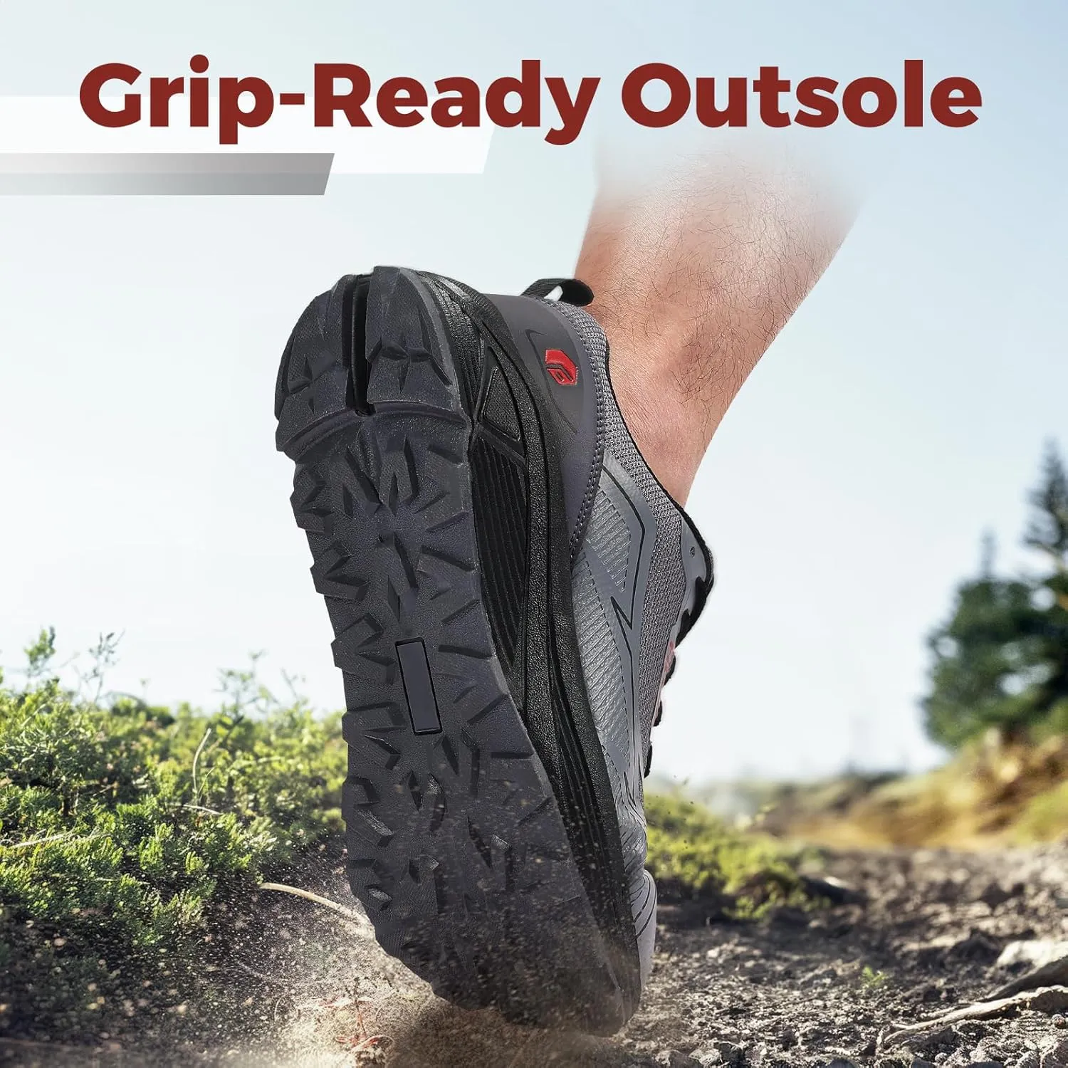 FitVille Wide Running Shoes for Men Trail Walking Sneakers Athletic Shoes with Wide Toe Box | Arch Support