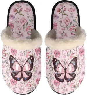 Flashideas House Slippers for Woman Fuzzy Keep Warm for Winter Indoor Soft Cushion Non-slip Fluffy Slides Slippers