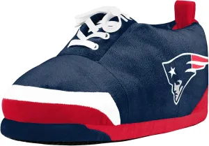 FOCO Mens NFL Team Logo Plush Oversized Sneaker Slippers