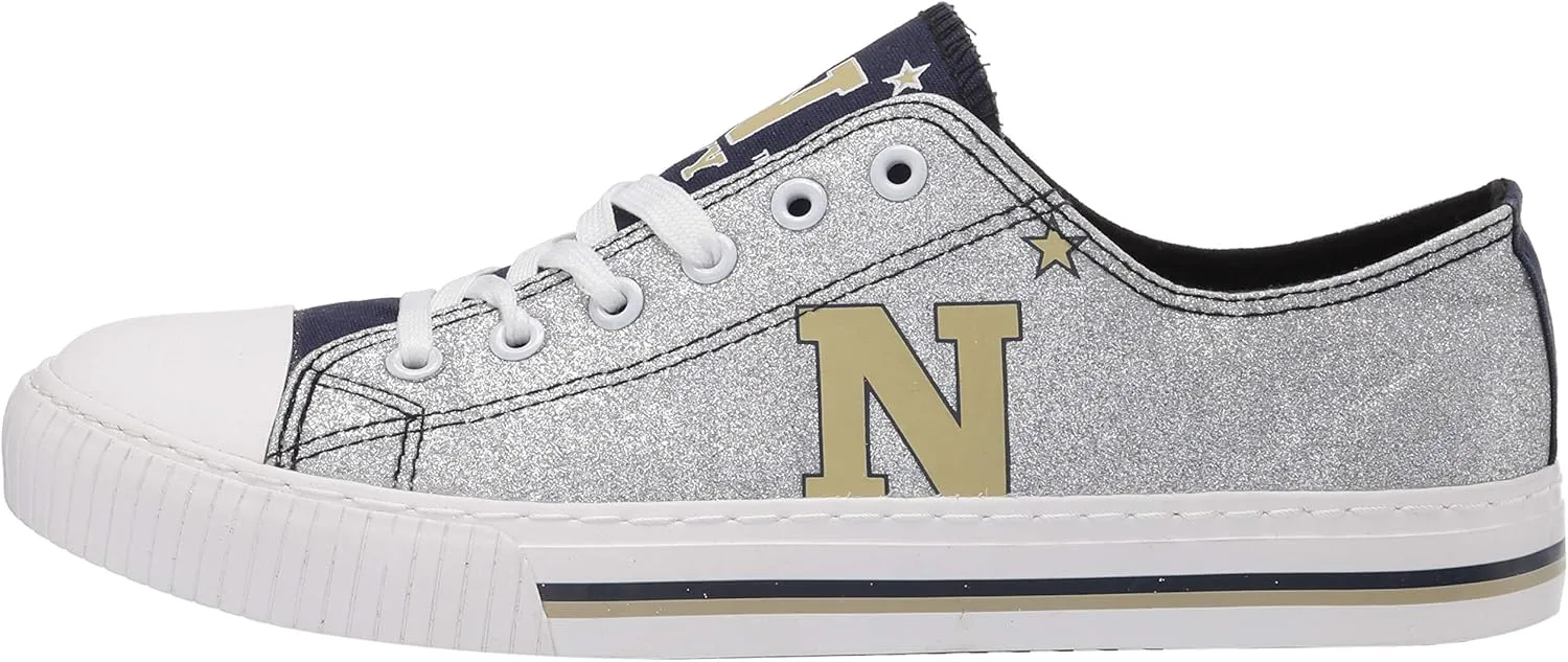 FOCO womens Ncaa College Team Logo Fashion Low Top Canvas Sneakers Shoes
