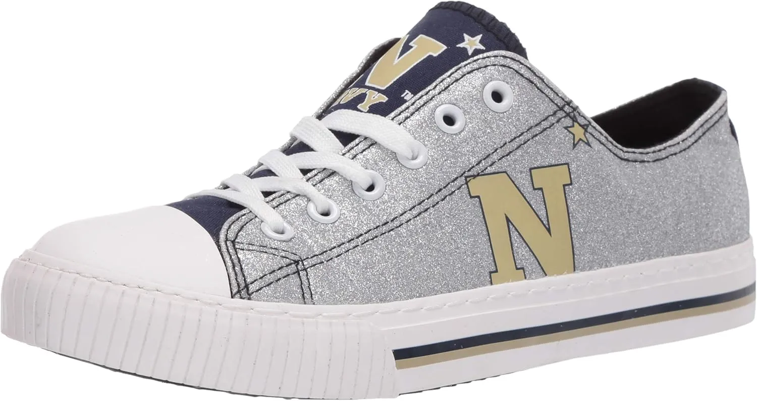 FOCO womens Ncaa College Team Logo Fashion Low Top Canvas Sneakers Shoes