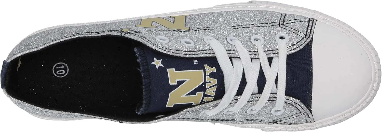 FOCO womens Ncaa College Team Logo Fashion Low Top Canvas Sneakers Shoes