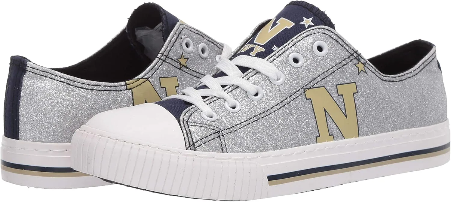 FOCO womens Ncaa College Team Logo Fashion Low Top Canvas Sneakers Shoes