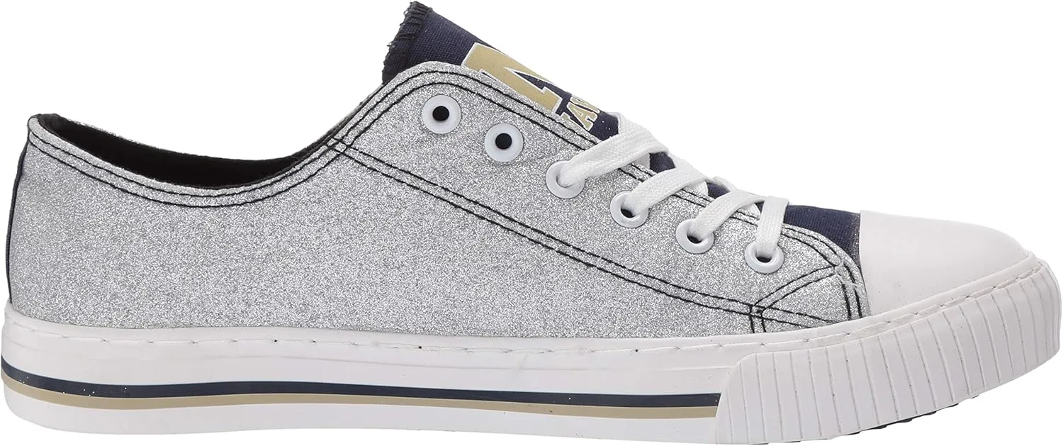 FOCO womens Ncaa College Team Logo Fashion Low Top Canvas Sneakers Shoes