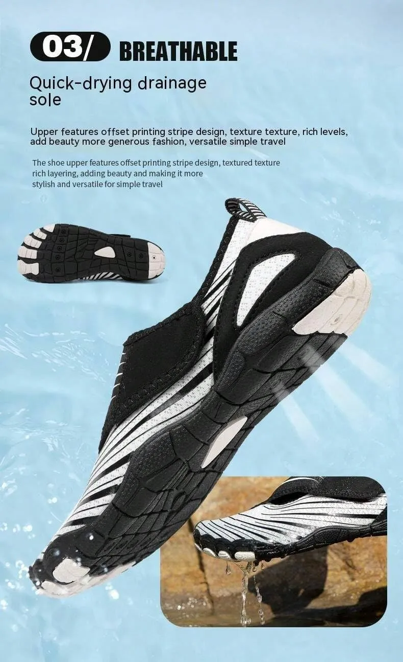 Footwear Barefoot Shoes Women Men Trail Running Healthy & Non-Slip Barefoot Shoes Breathable Fashion Wide Toe Box Hike Shoes Quick-Dry Beach Shoes for Swim River Pool