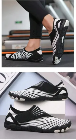 Footwear Barefoot Shoes Women Men Trail Running Healthy & Non-Slip Barefoot Shoes Breathable Fashion Wide Toe Box Hike Shoes Quick-Dry Beach Shoes for Swim River Pool