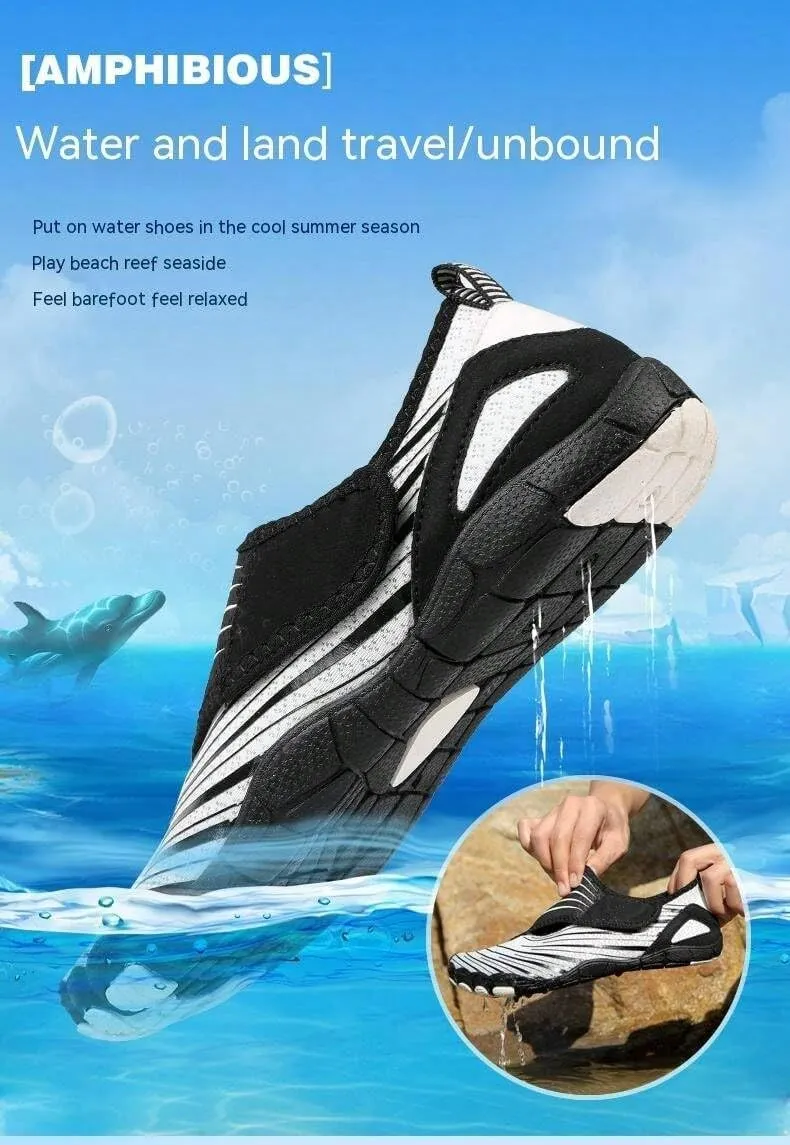 Footwear Barefoot Shoes Women Men Trail Running Healthy & Non-Slip Barefoot Shoes Breathable Fashion Wide Toe Box Hike Shoes Quick-Dry Beach Shoes for Swim River Pool