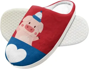 Forchrinse Colorful Butterfly Girls Clog Slippers Memory Foam Soft Warm House Slippers Plush Indoor Bedroom Slippers,9-14.5