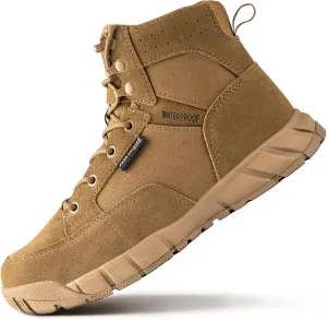 FREE SOLDIER Hiking Work Boots Men's Tactical Boots 6 Inches Waterproof Military Boots Outdoors Desert Boots
