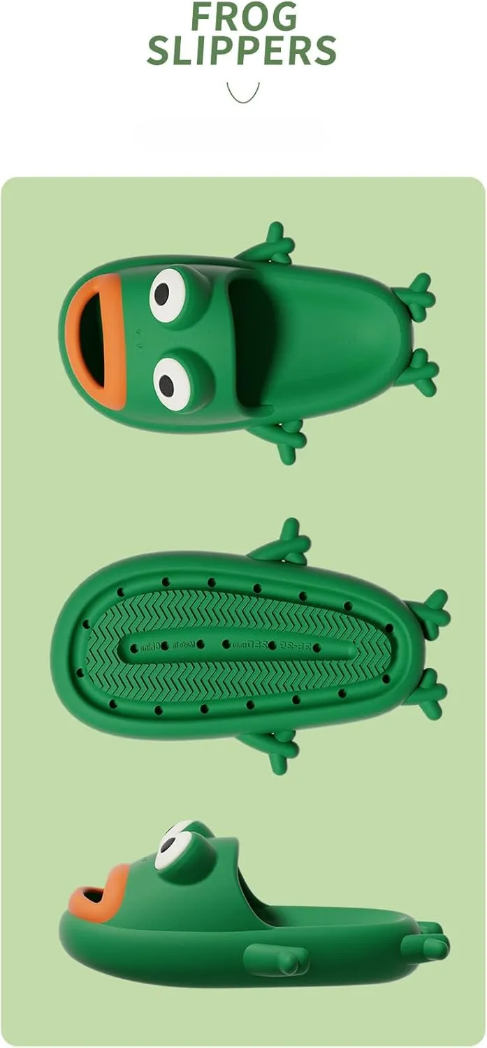 Frog Slippers Female Summer Cute Cartoon Funny Indoor Home with Bathroom Outside To Wear Summer Slippers