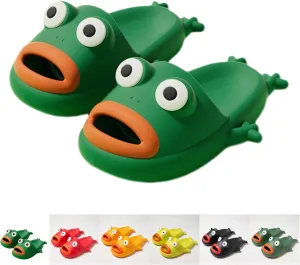 Frog Slippers Female Summer Cute Cartoon Funny Indoor Home with Bathroom Outside To Wear Summer Slippers