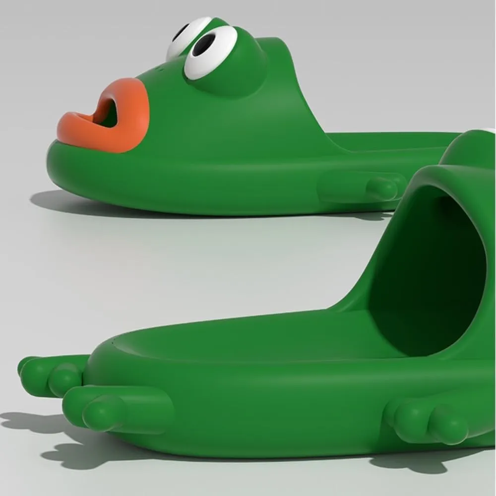 Frog Slippers Female Summer Cute Cartoon Funny Indoor Home with Bathroom Outside To Wear Summer Slippers