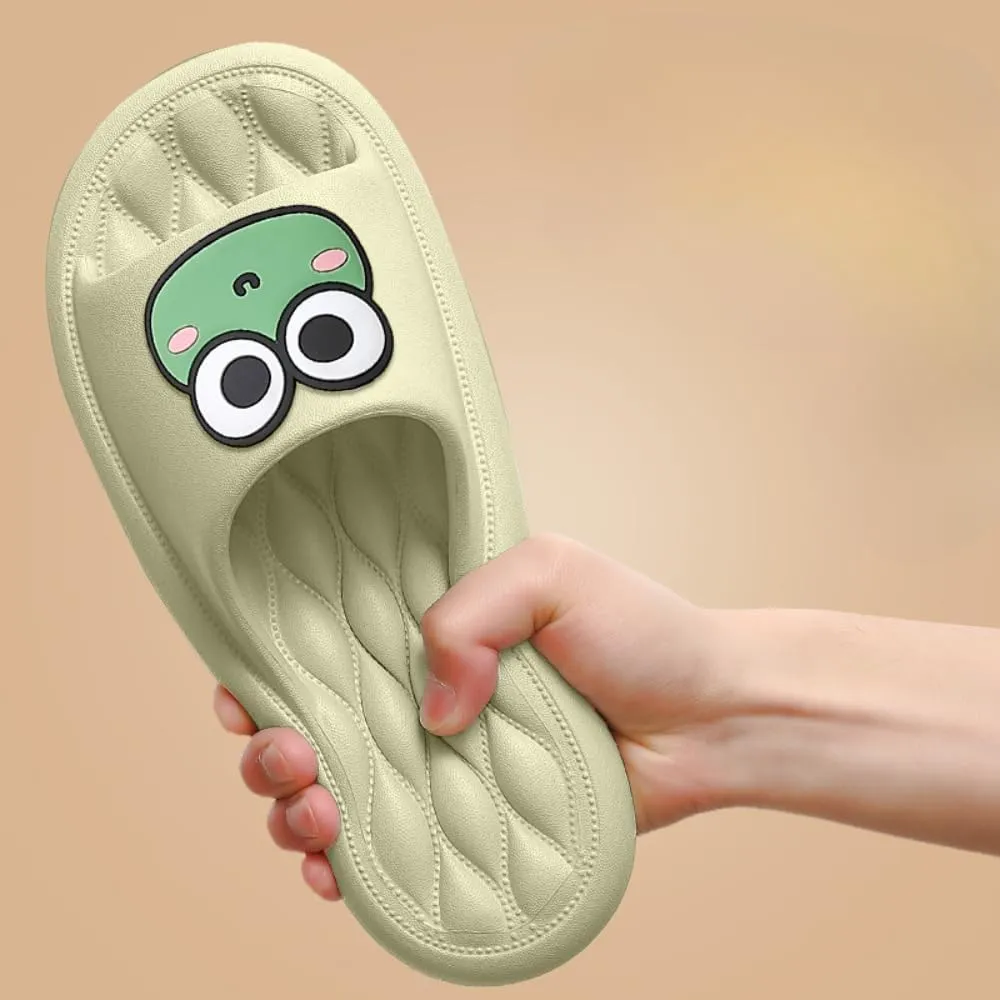 Frog Slippers Frog Bathroom Slippers Men Summer Indoor Home Home Summer Men Cute Cartoon Summer Slippers Women