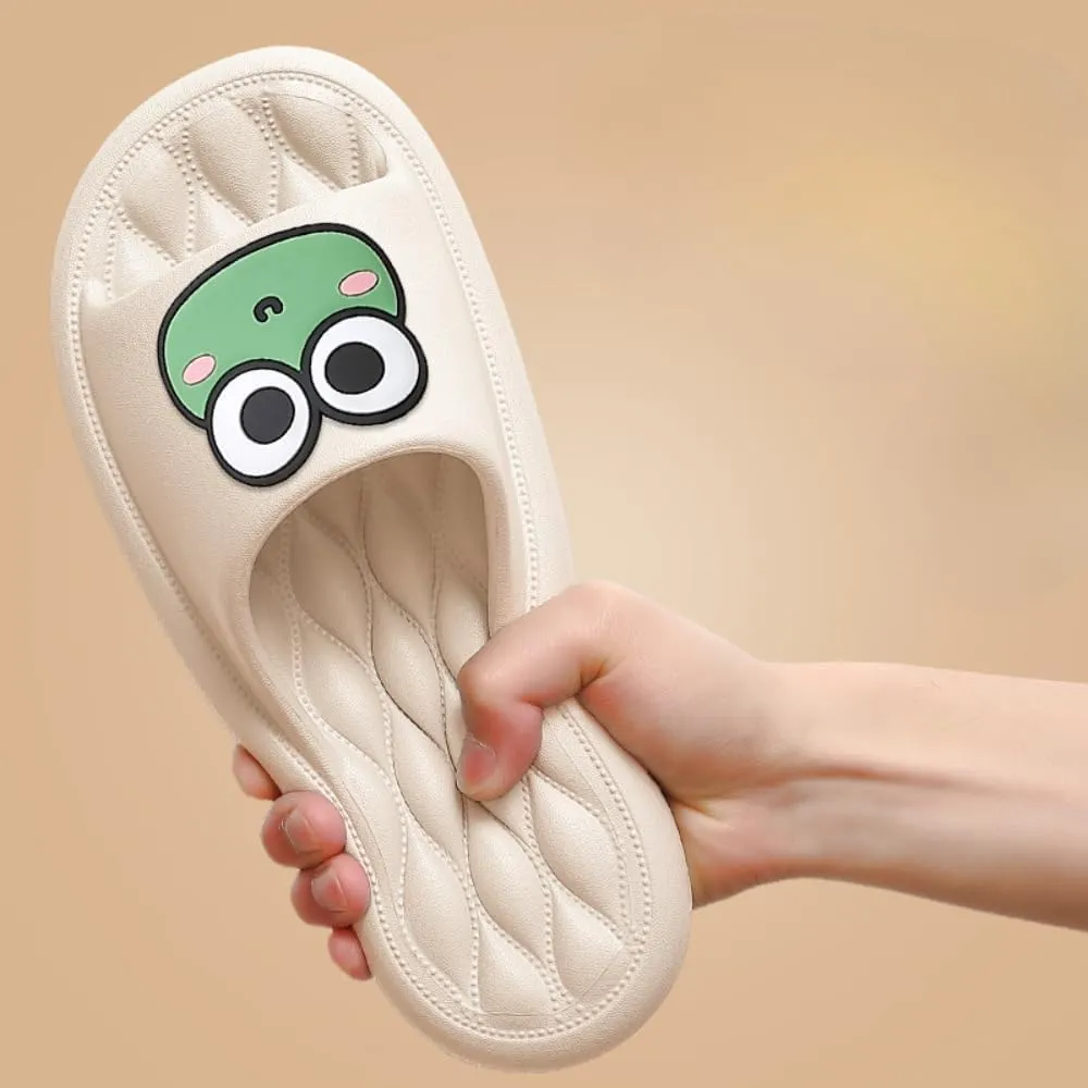 Frog Slippers Frog Bathroom Slippers Men Summer Indoor Home Home Summer Men Cute Cartoon Summer Slippers Women