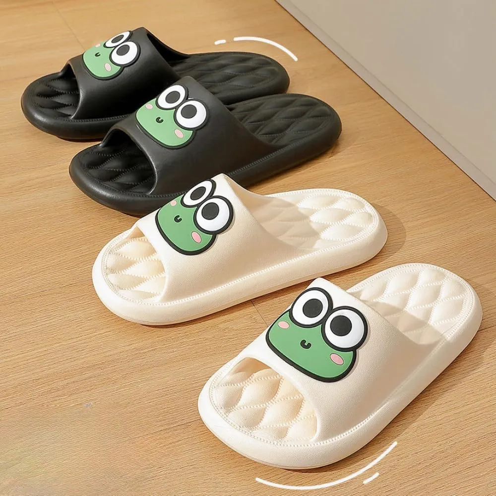 Frog Slippers Frog Bathroom Slippers Men Summer Indoor Home Home Summer Men Cute Cartoon Summer Slippers Women
