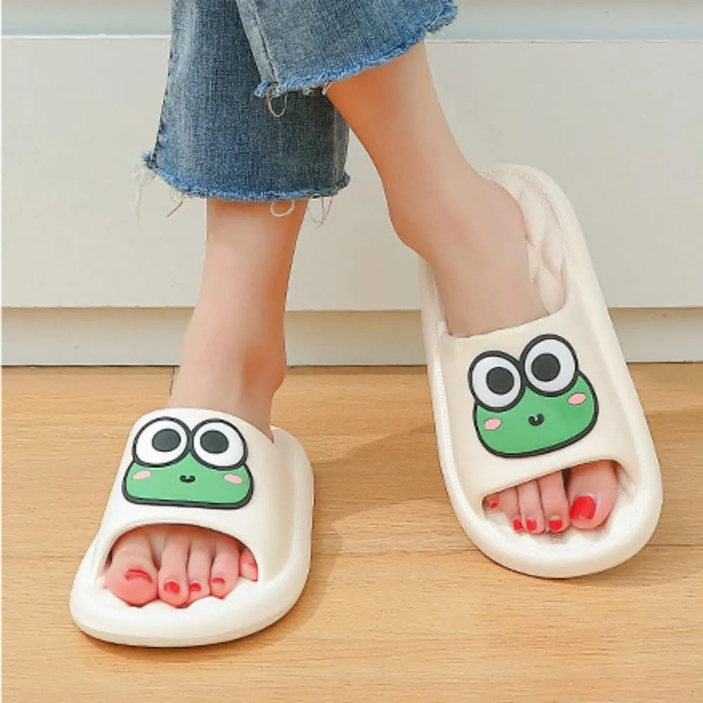 Frog Slippers Frog Bathroom Slippers Men Summer Indoor Home Home Summer Men Cute Cartoon Summer Slippers Women