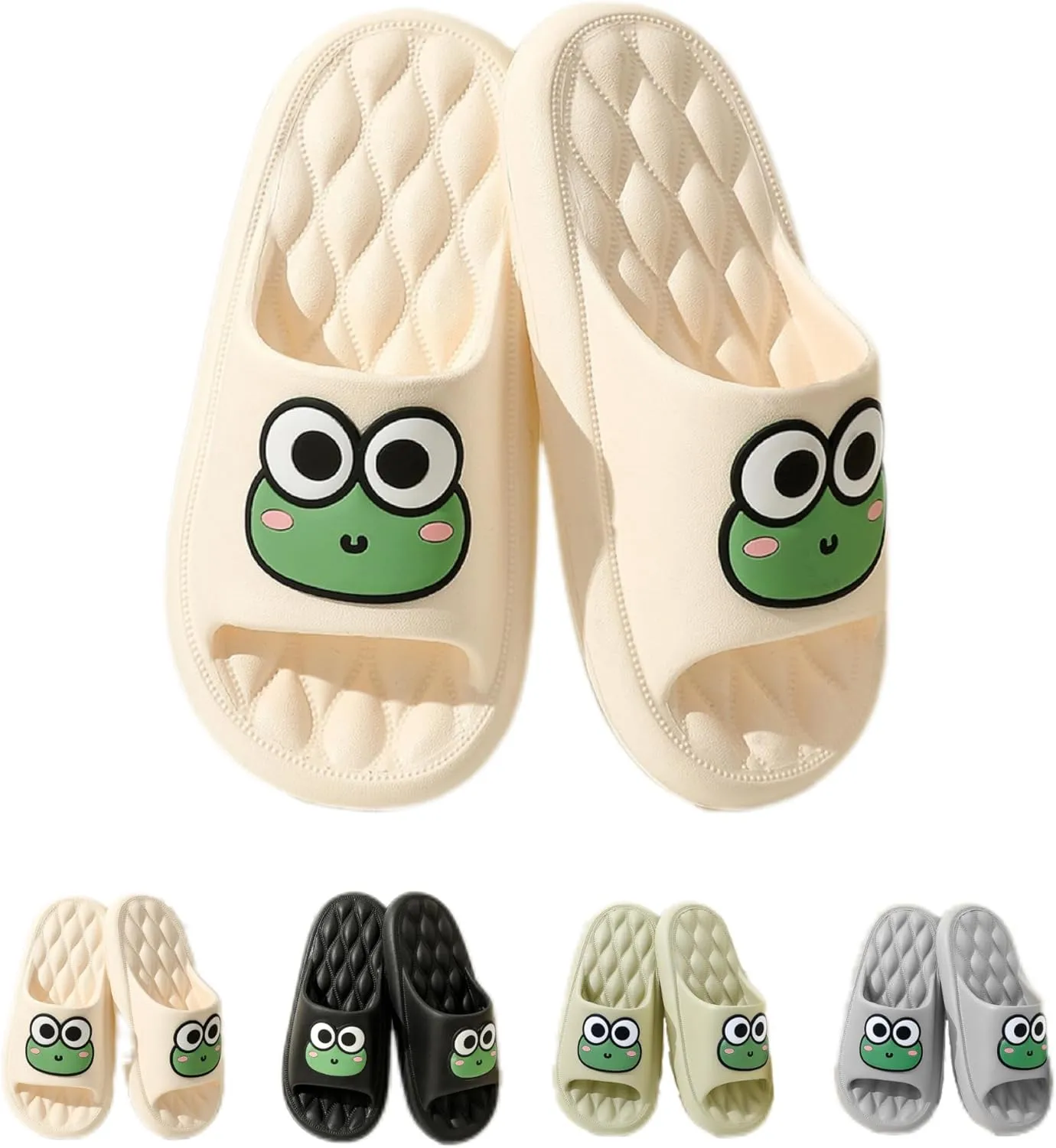 Frog Slippers Frog Bathroom Slippers Men Summer Indoor Home Home Summer Men Cute Cartoon Summer Slippers Women