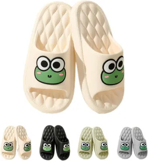 Frog Slippers Frog Bathroom Slippers Men Summer Indoor Home Home Summer Men Cute Cartoon Summer Slippers Women