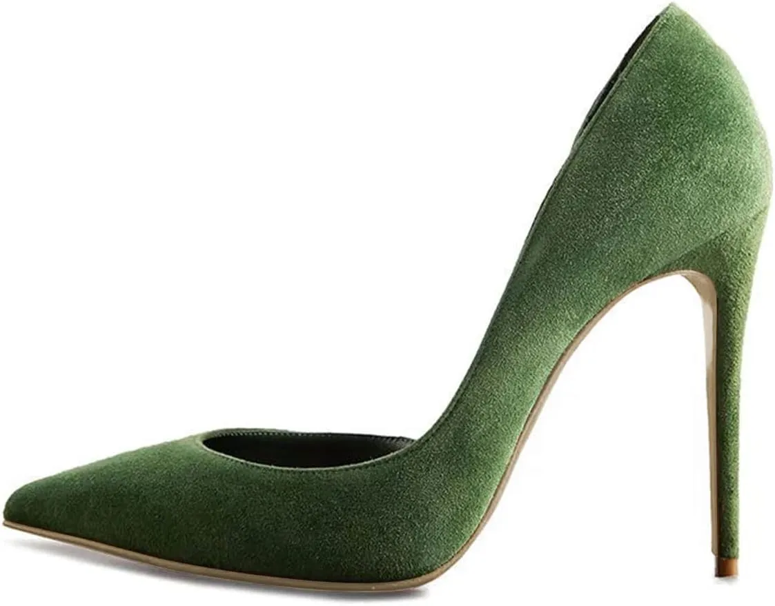 FSJ Women Formal Pointed Toe Dress Shoes D'Orsay High Heels Sexy Stiletto Formal Pumps Size 4-15 US