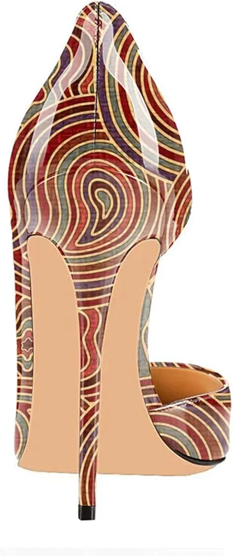 FSJ Women Formal Pointed Toe Dress Shoes D'Orsay High Heels Sexy Stiletto Formal Pumps Size 4-15 US