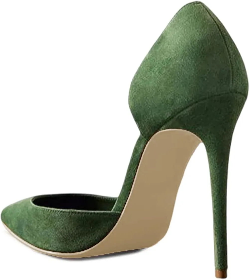 FSJ Women Formal Pointed Toe Dress Shoes D'Orsay High Heels Sexy Stiletto Formal Pumps Size 4-15 US