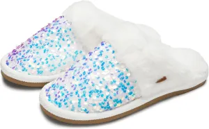 Funky Junque Cozy Plush Women's Memory Foam Slippers - Mother's Day Gift - Indoor/Outdoor Slip-Ons