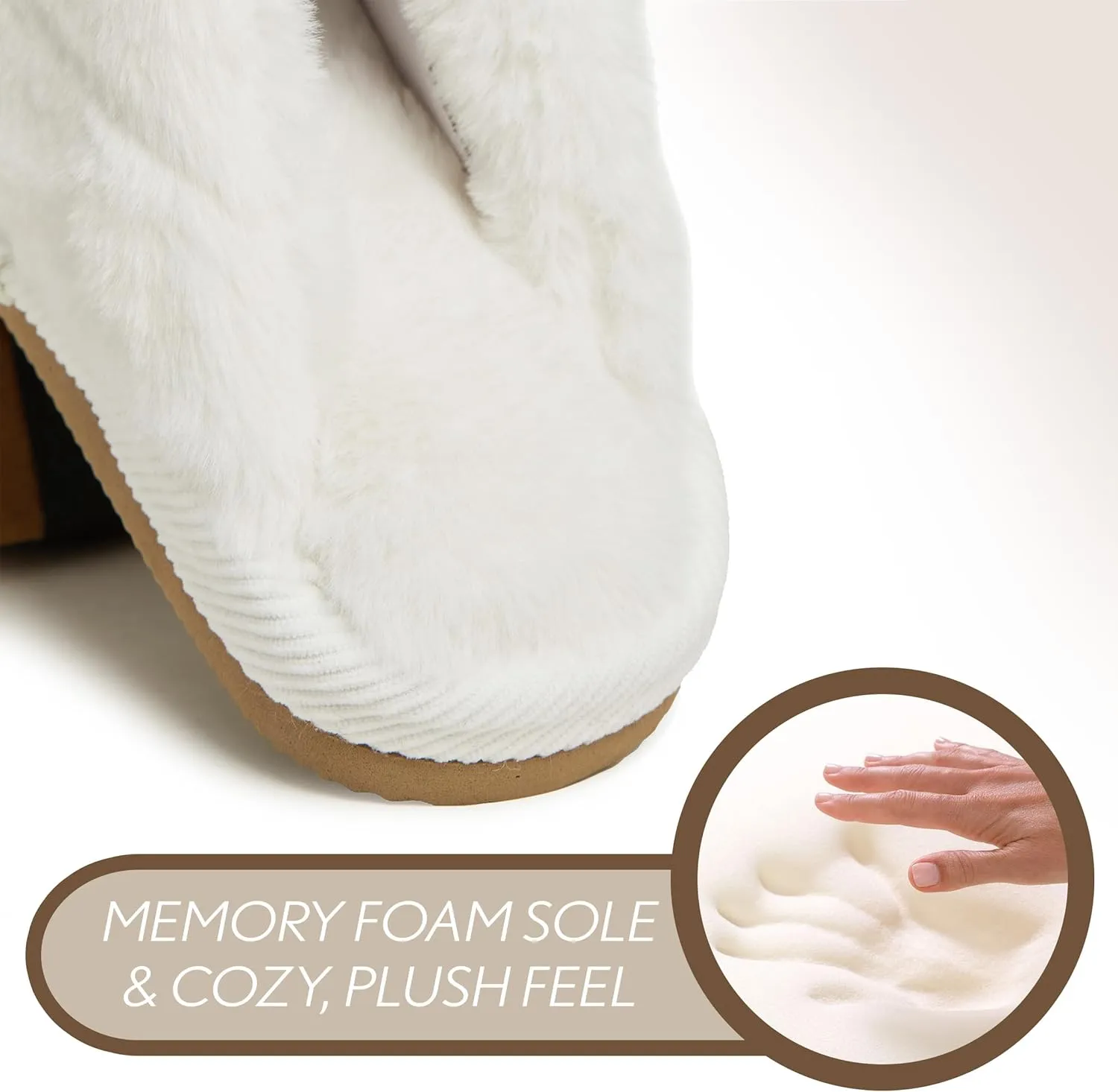 Funky Junque Cozy Plush Women's Memory Foam Slippers - Mother's Day Gift - Indoor/Outdoor Slip-Ons