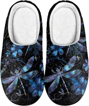 Funny House Slippers for Women Indoor Size 2-12 Black