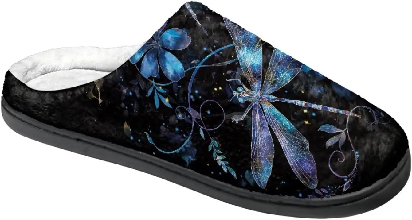 Funny House Slippers for Women Indoor Size 2-12 Black