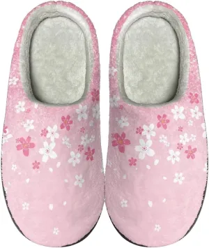 Fuzzy Bedroom Slippers with Non-Skid Sole Plush Soft Slippers for Women Men Indoor Outdoor Warm House Shoes