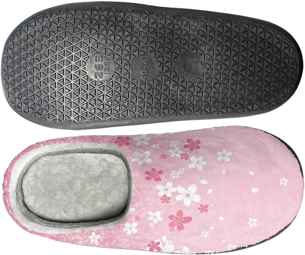 Fuzzy Bedroom Slippers with Non-Skid Sole Plush Soft Slippers for Women Men Indoor Outdoor Warm House Shoes