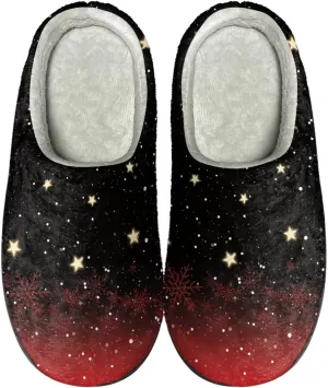 Fuzzy Bedroom Slippers with Non-Skid Sole Plush Soft Slippers for Women Men Indoor Outdoor Warm House Shoes
