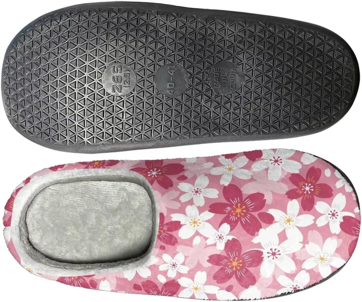 Fuzzy Bedroom Slippers with Non-Skid Sole Plush Soft Slippers for Women Men Indoor Outdoor Warm House Shoes