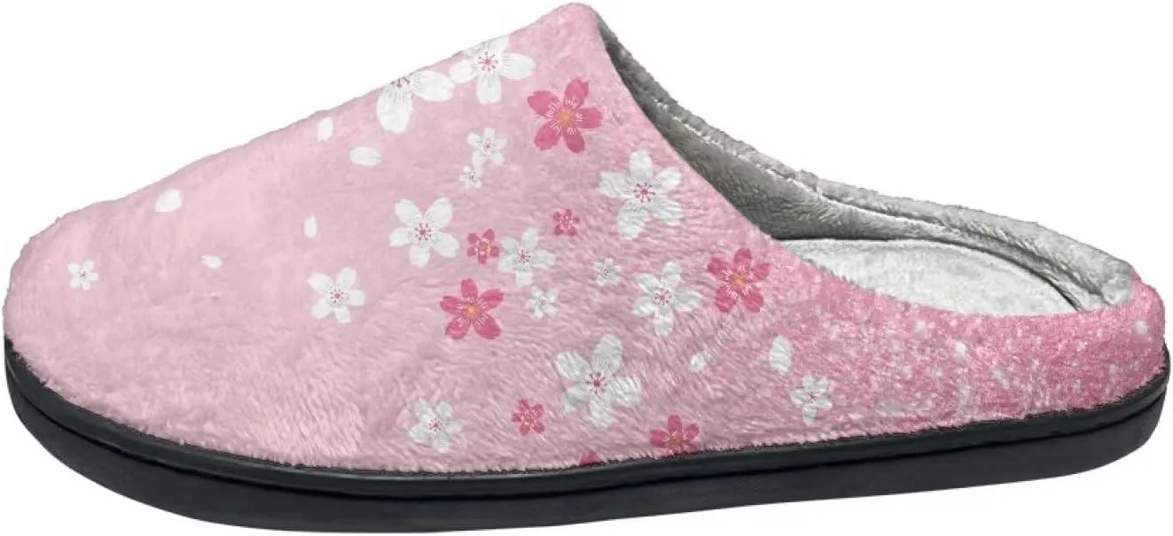 Fuzzy Bedroom Slippers with Non-Skid Sole Plush Soft Slippers for Women Men Indoor Outdoor Warm House Shoes