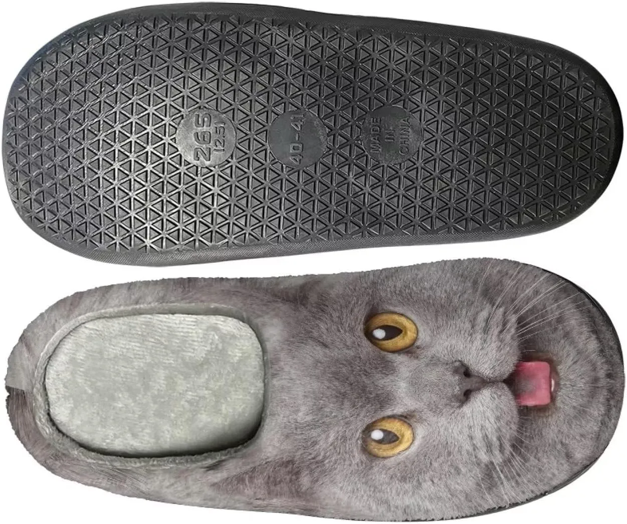 Fuzzy Bedroom Slippers with Non-Skid Sole Plush Soft Slippers for Women Men Indoor Outdoor Warm House Shoes