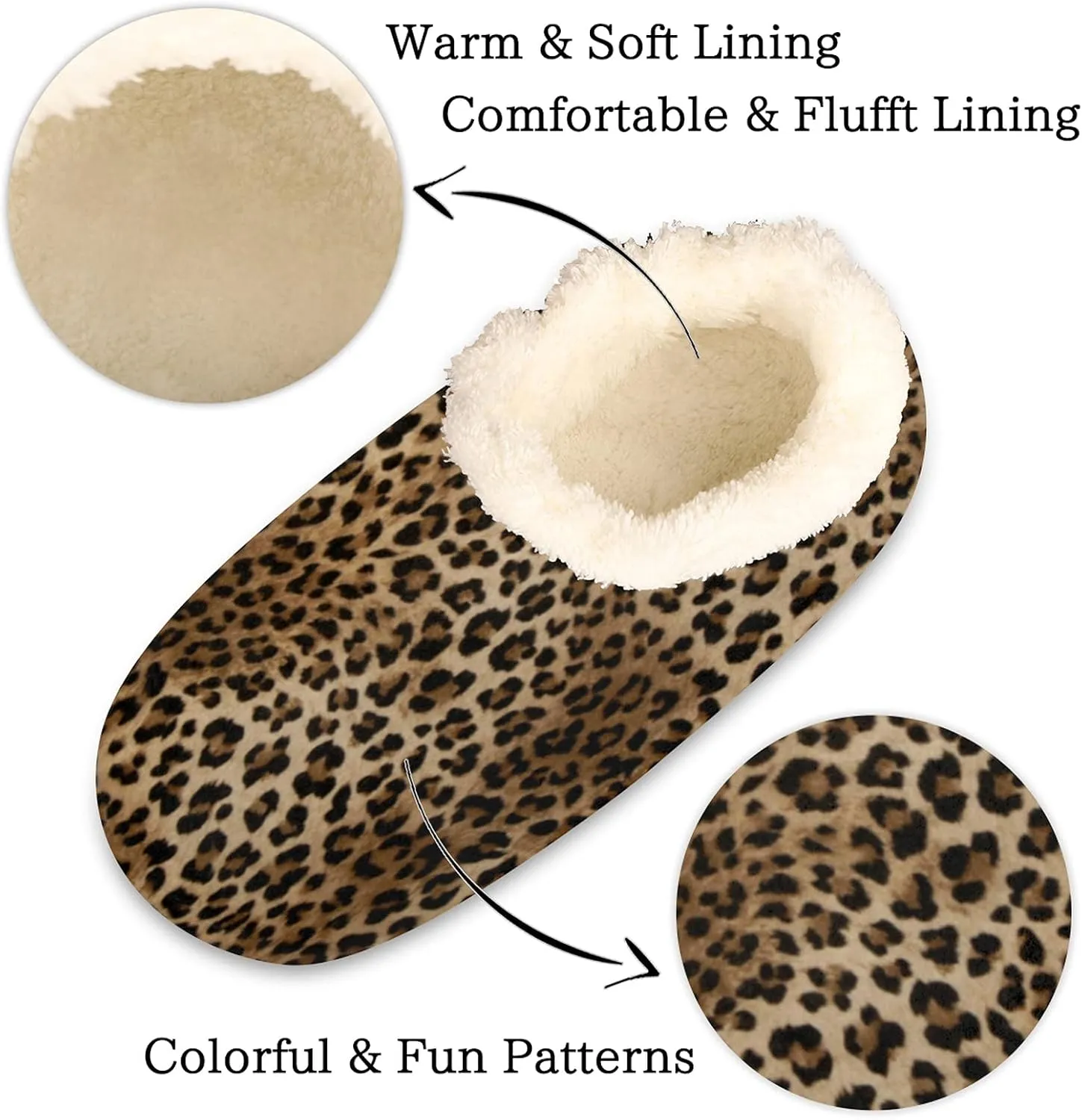 Fuzzy Memory Foam Slippers - Women's & Men's Anti-Skid Indoor/Outdoor Home Shoes