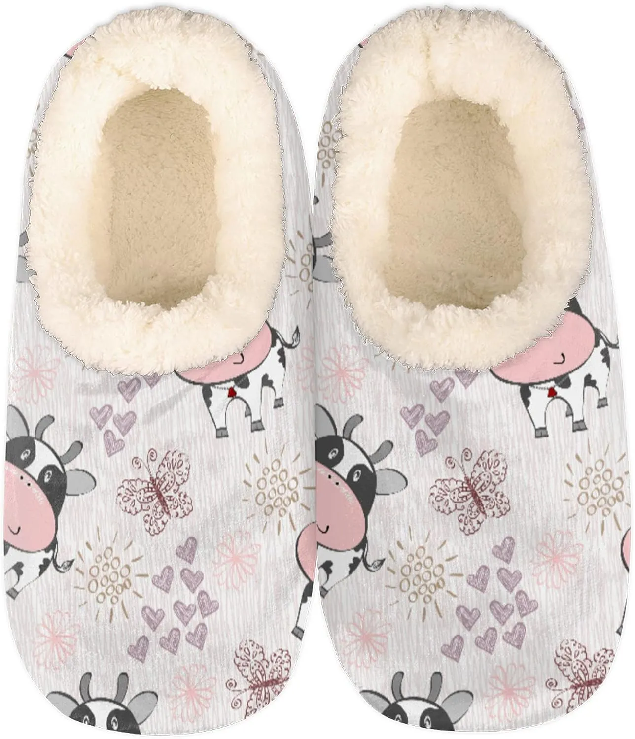 Fuzzy Memory Foam Slippers - Women's & Men's Anti-Skid Indoor/Outdoor Home Shoes
